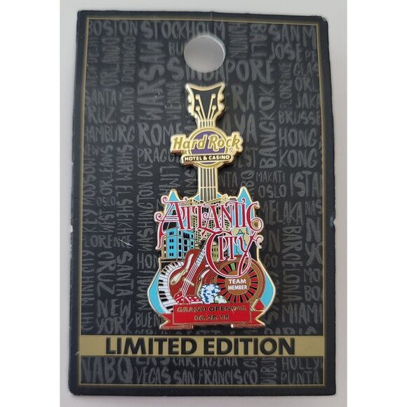 Hard Rock Cafe Hotel Casino Atlantic City Grand Opening, Team Member Pin E695 - Picture 4 of 4